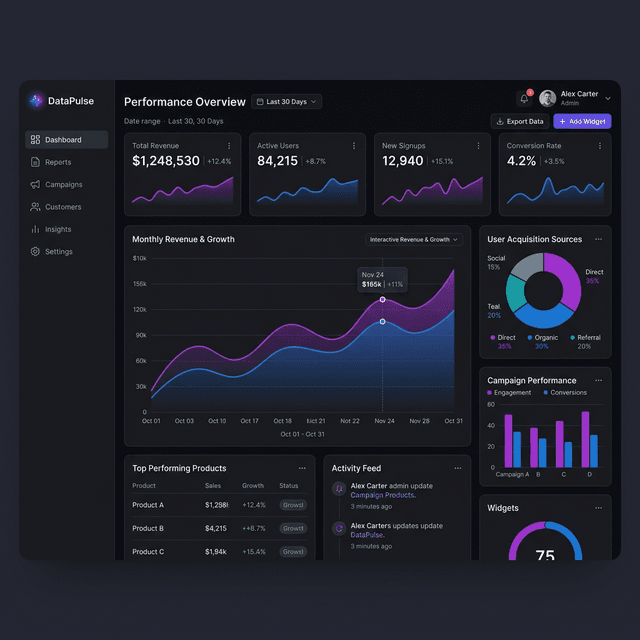 Dashboard Analytics
